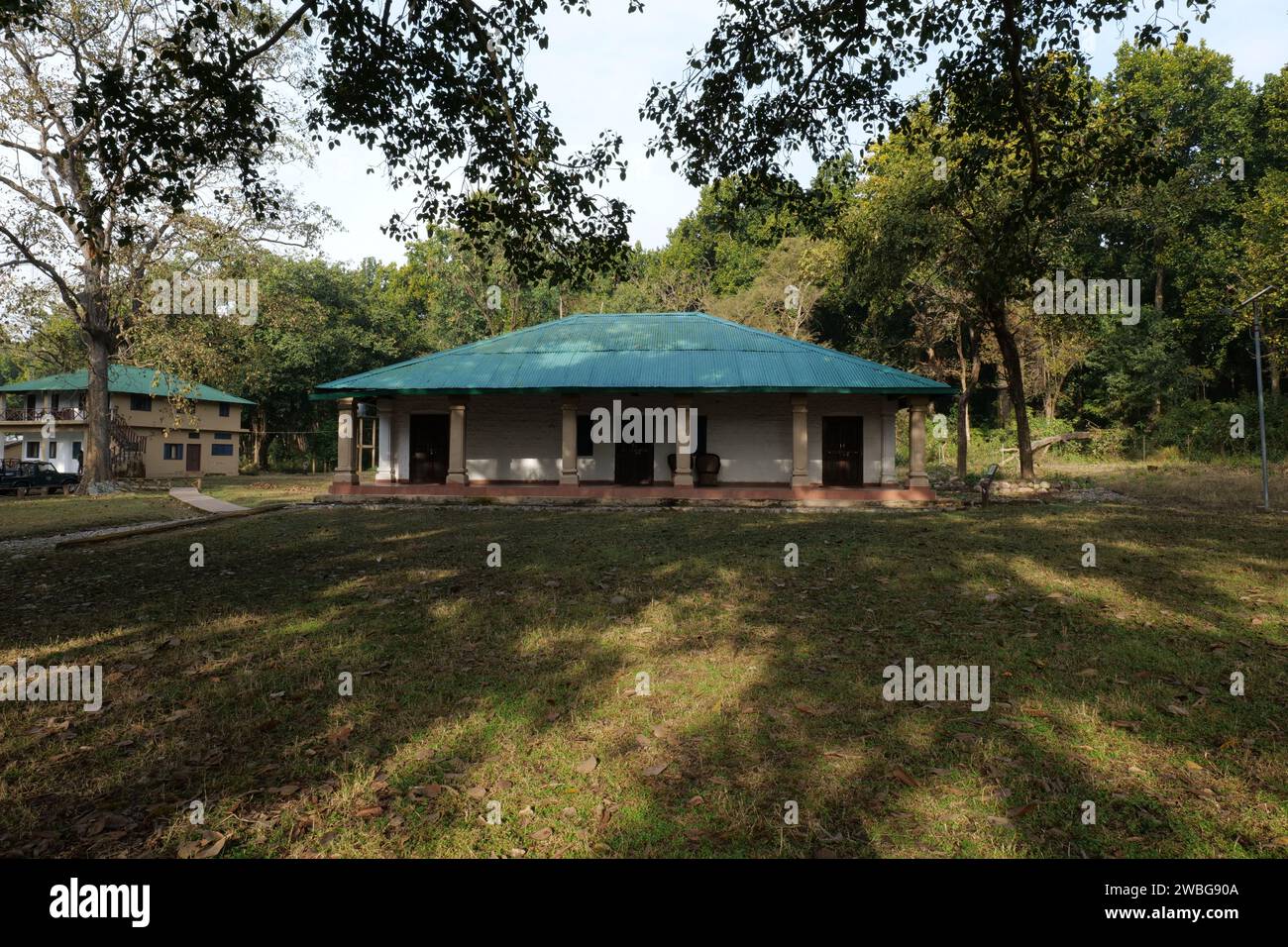 The Tourist rest house in Jim Corbett National Park, Sonanandi Zone, Vatanvasa Gate entry Stock Photo
