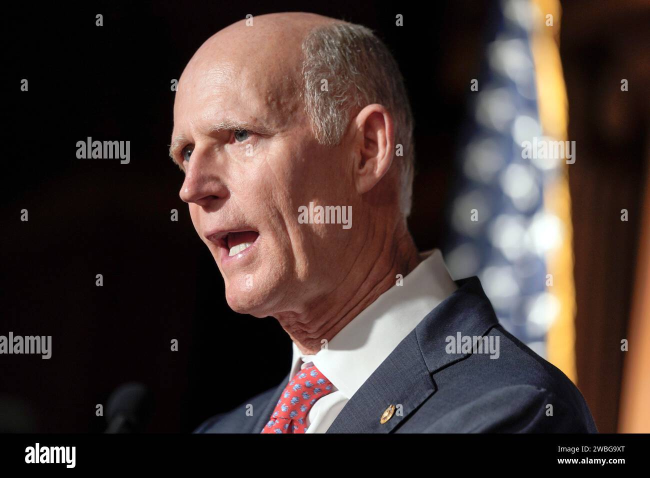 Sen. Rick Scott, R-Fla., speaks during a news conference on border ...
