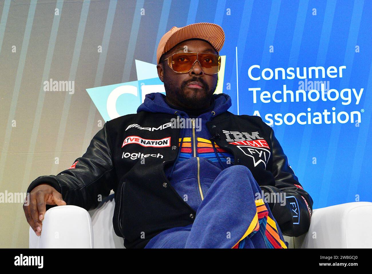 Las Vegas NV USA 10th Jan 2024 Will I Am At The Intersection Of   Las Vegas Nv Usa 10th Jan 2024 William At The Intersection Of Music And Technology Discussion During Ces 2024 At Las Vegas Convention Center West In Las Vegas Nevada On January 10 2024 Credit Dee Cee Cartermedia Punchalamy Live News 2WBGCJ0 