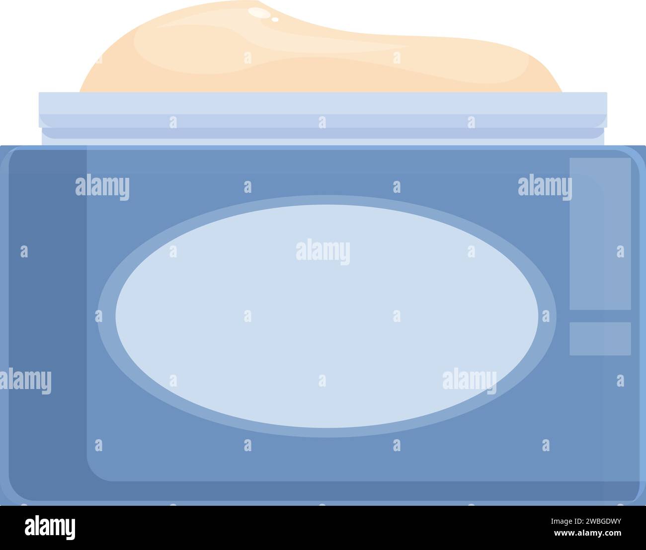 Diaper cream jar icon cartoon vector. Small irritation. Chemical care