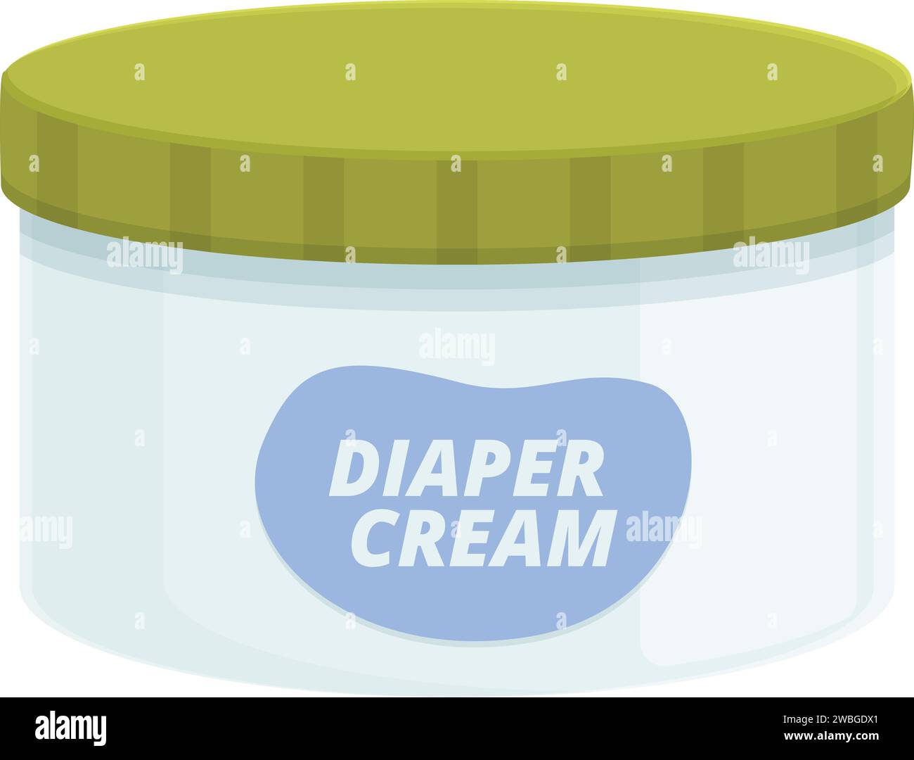 Diaper cream icon cartoon vector. Chemical infection. Formula nappy Stock Vector