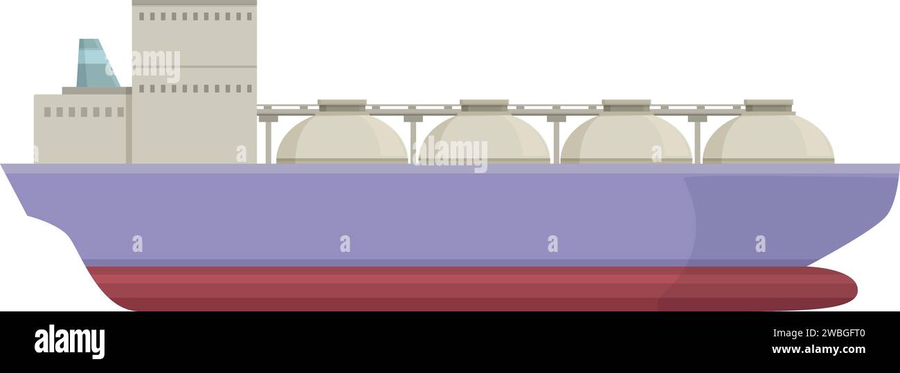 Chemical cargo petrol icon cartoon vector. Gas carrier ship. Gasoline