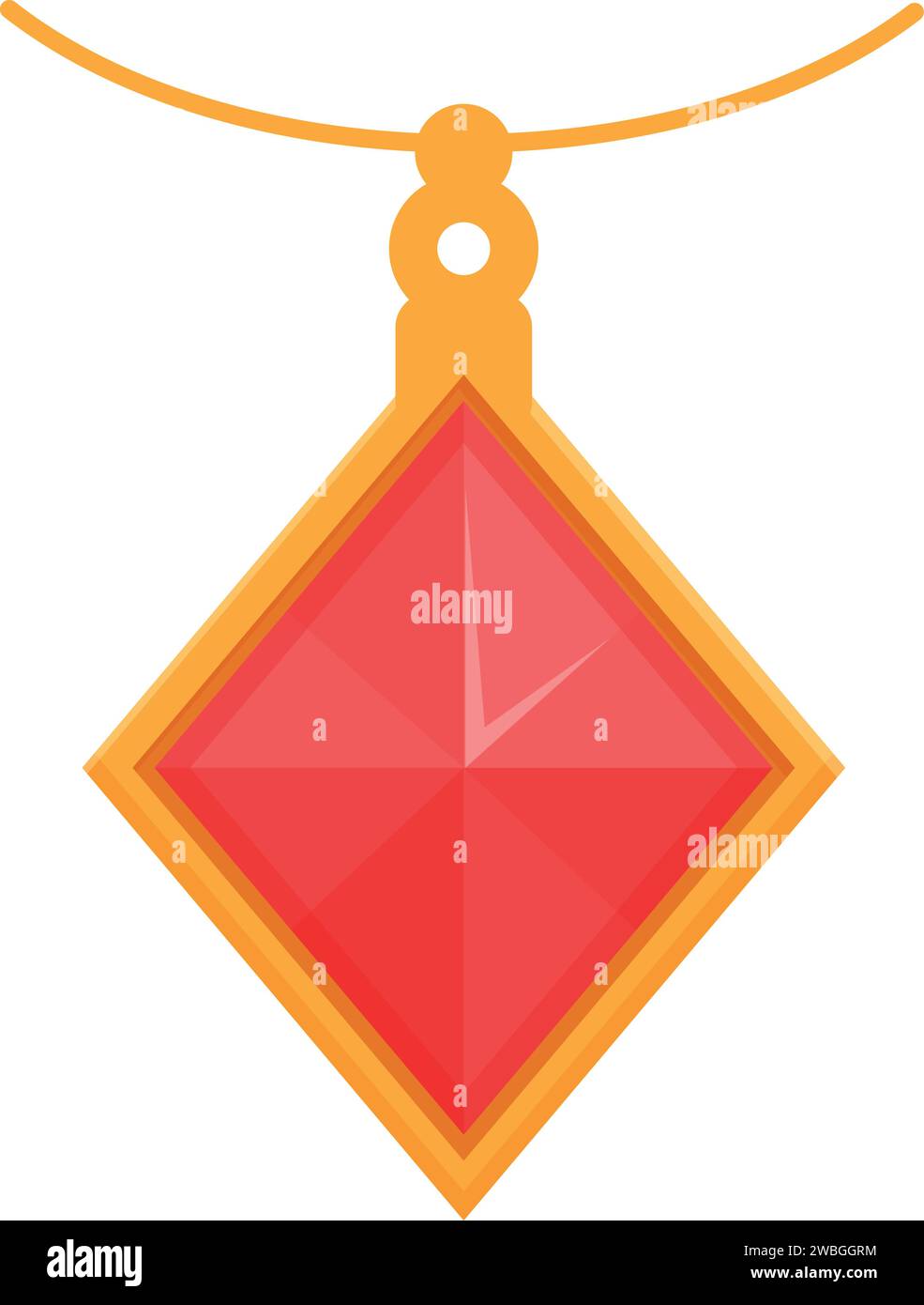 Ruby red gemstone icon cartoon vector. Shop gold jewel. Ear diamond