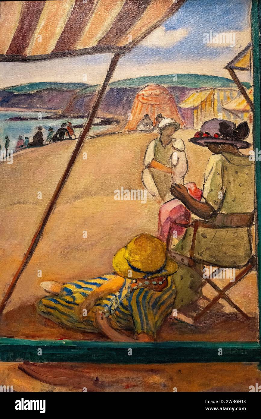 1920s beach painting hi-res stock photography and images - Alamy