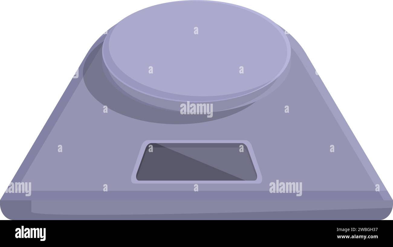 Digital kitchen scales icon cartoon vector. Measure product. Libra ...