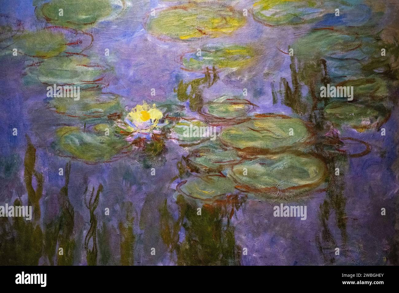 Painting, "Water Lilies" By Claude Monet From 1914-1917 Stock Photo - Alamy