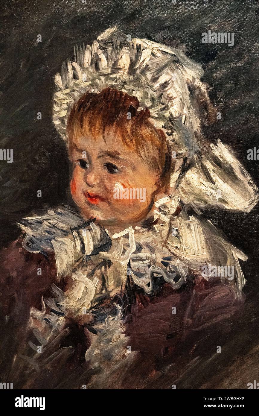 painting, “Portrait of Michel Monet” by Claude Monet from 1878-1879 of