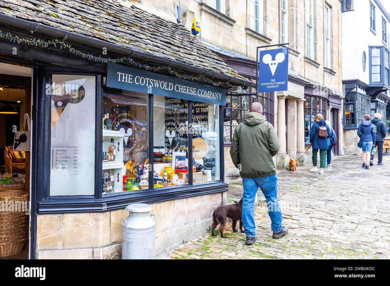 Burford town in the Cotswolds, The Cotswold cheese company store and