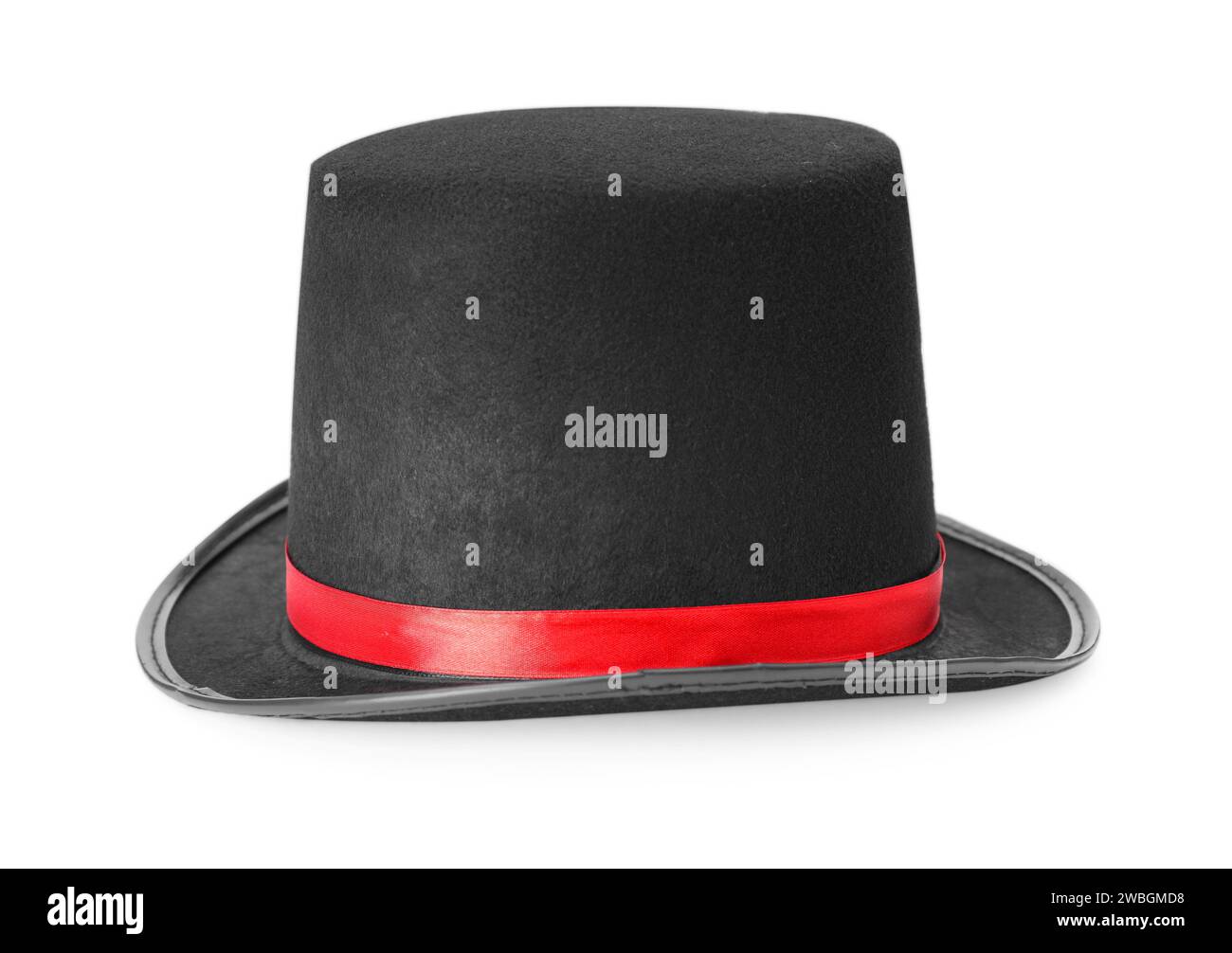 One magician top hat isolated on white Stock Photo - Alamy