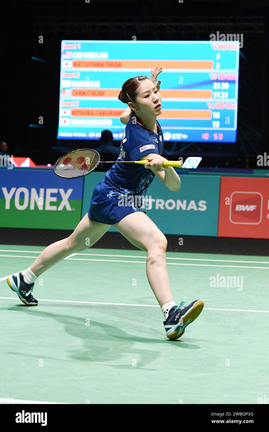 Axiata Arena, Kuala Lumpur, Malaysia. 10th Jan, 2024. Chiharu Shida ...