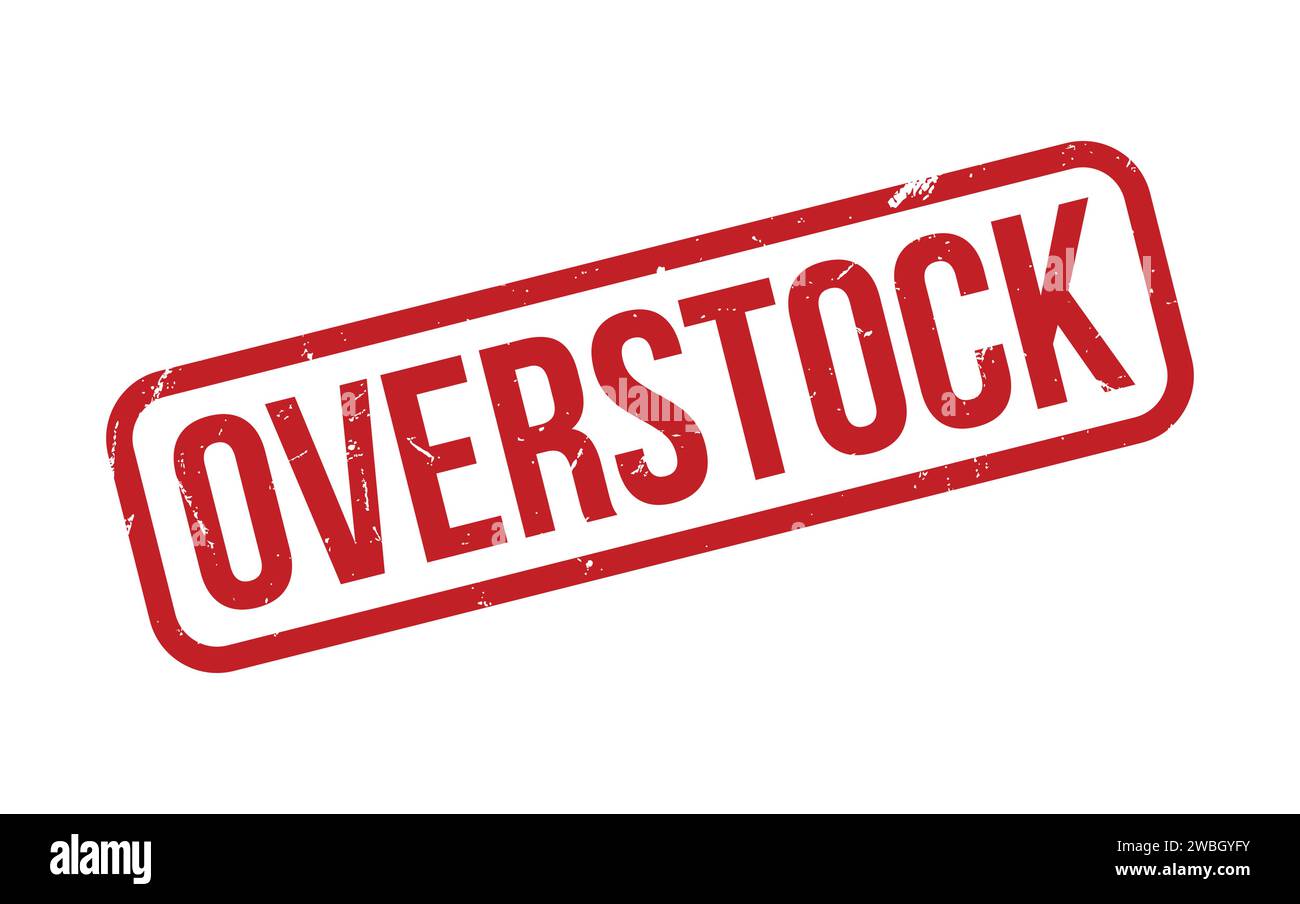 Overstock Stamp. Overstock Rubber grunge Stamp Seal Stock Vector