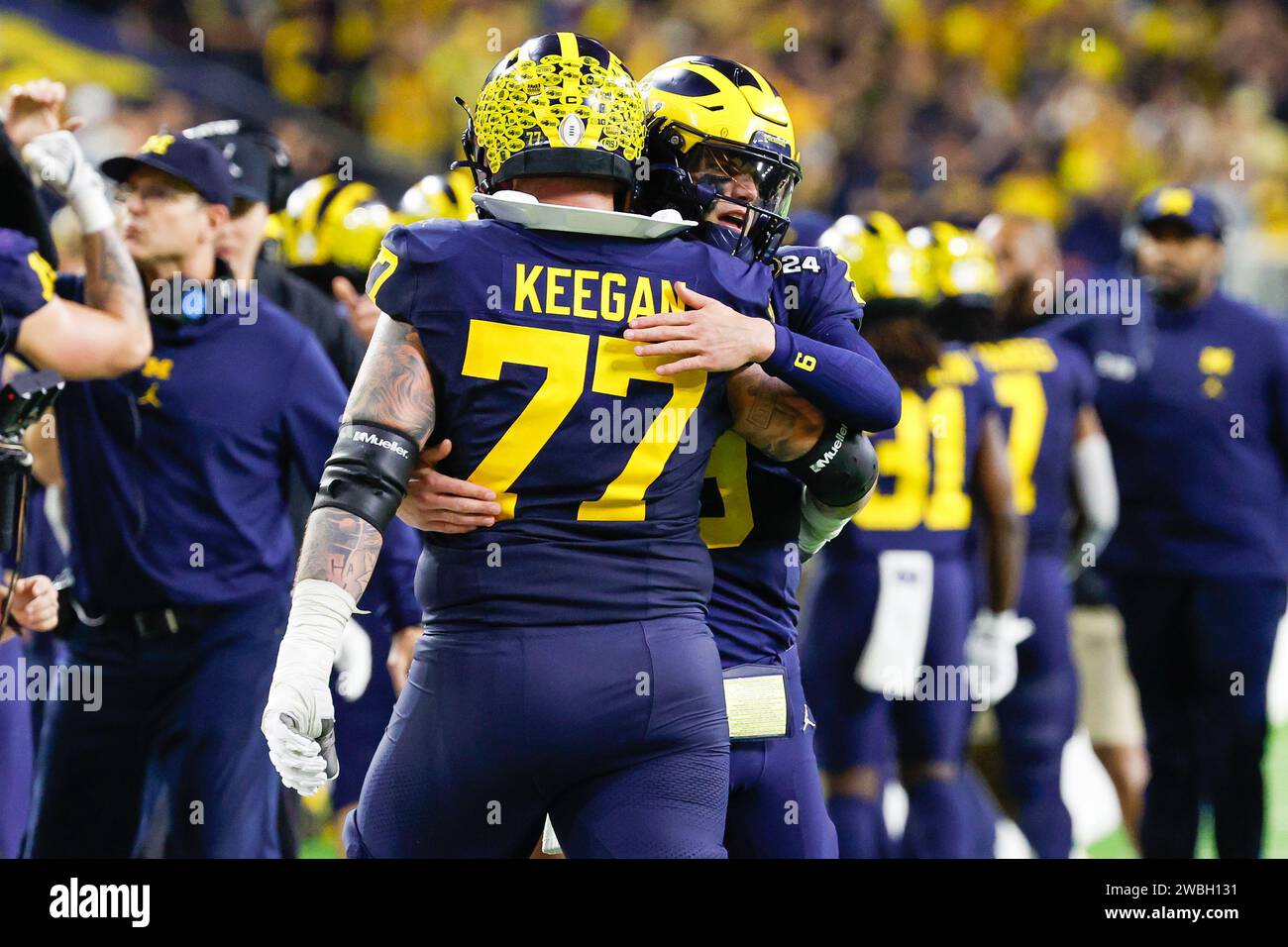 January 8, 2024 Michigan Wolverines quarterback J.J. McCarthy (9