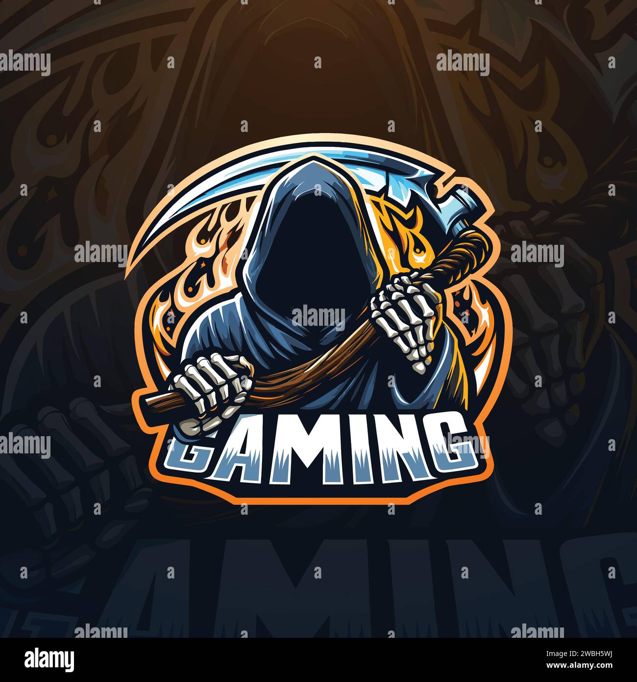 Gamer mascot esport logo design Stock Vector Image & Art - Alamy