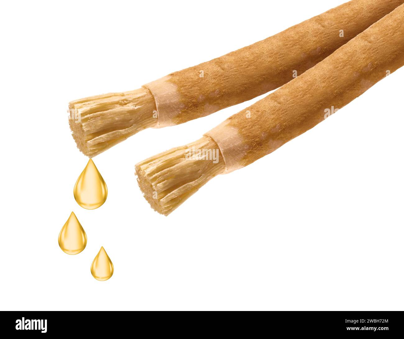 Old Islamic Traditional Natural Toothbrush Miswak Or Siwak Stock