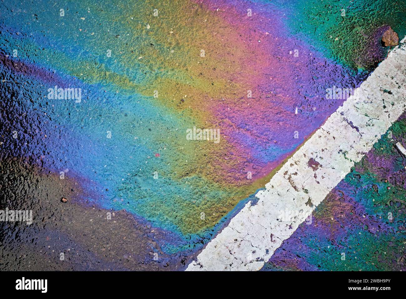 Petrol puddles hi-res stock photography and images - Alamy