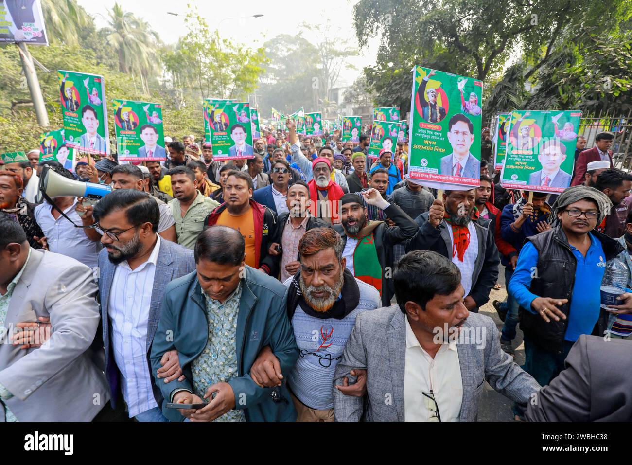 Dhaka, Bangladesh. 10th Jan, 2024. Bangladesh Awami League leaders and