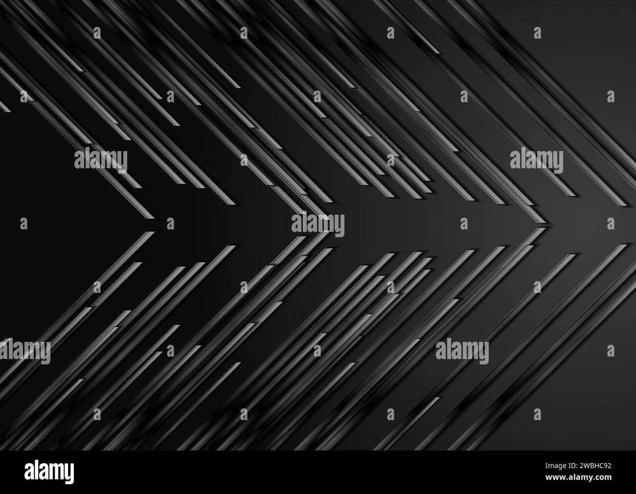 Black glossy arrows abstract tech geometric background. Vector design ...