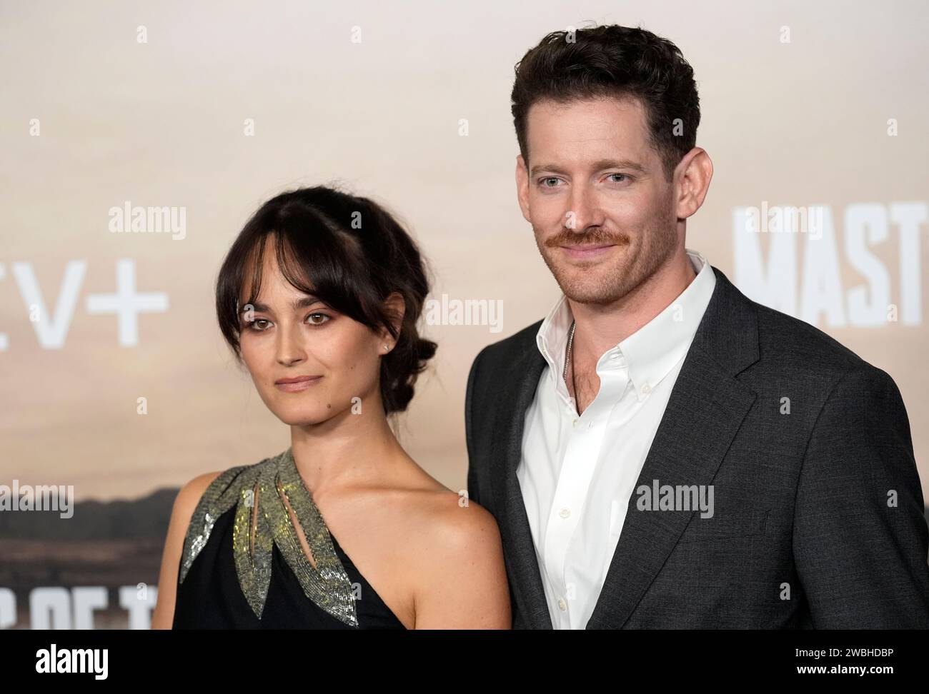 Sawyer Spielberg and his wife Raye Levine pose together at the world