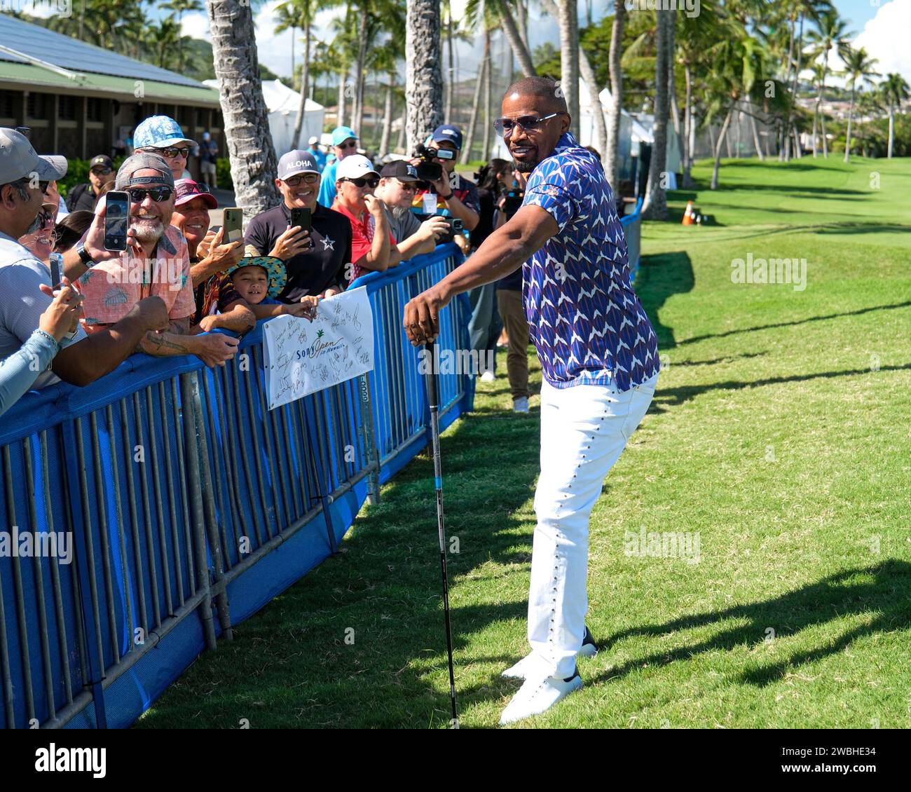 Honolulu, Hawaii, USA. 10th Jan, 2024. Academy Award winner Jamie Foxx