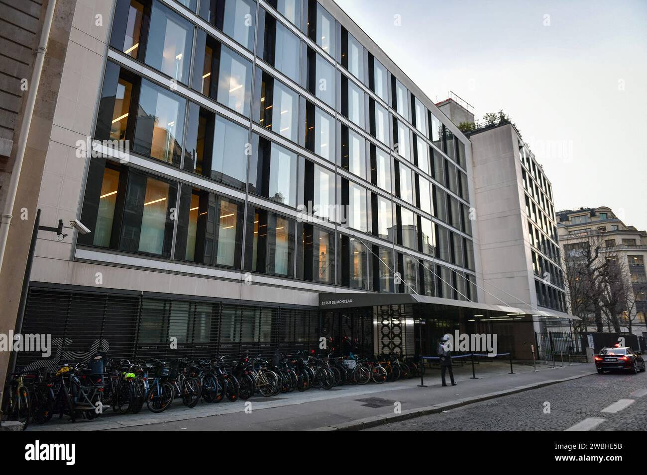 Paris, France. 10th Jan, 2024. This photograph shows the building of Qube Research & Technologies in Paris, on January 10, 2024. Photo by Firas Abdullah/ABACAPRESS.COM Credit: Abaca Press/Alamy Live News Stock Photo