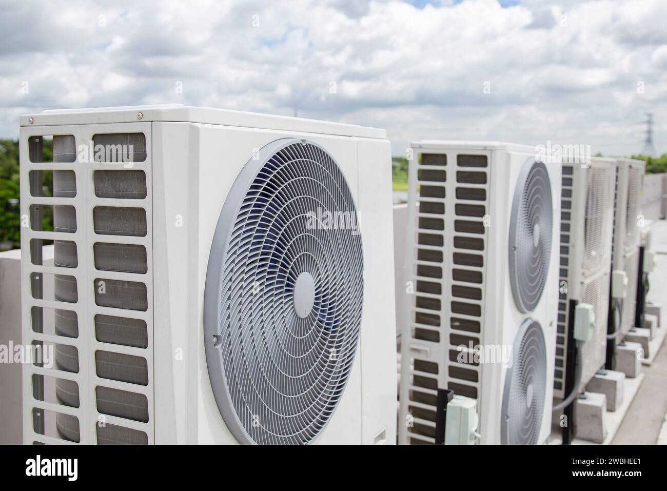 air condition outdoor unit compressor install outside the building