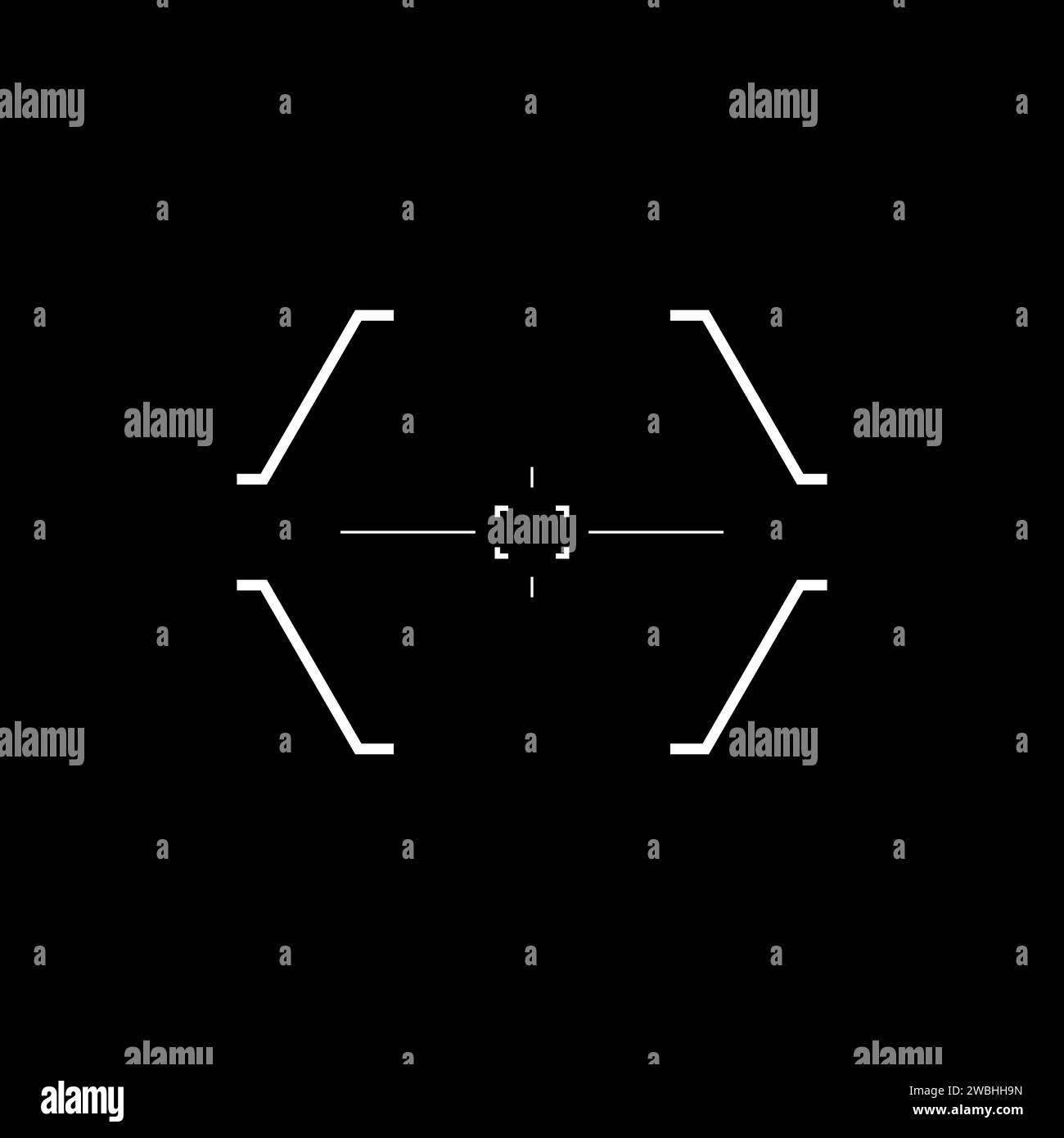 Cyberpunk style target, HUD futuristic aim Stock Vector Image & Art - Alamy