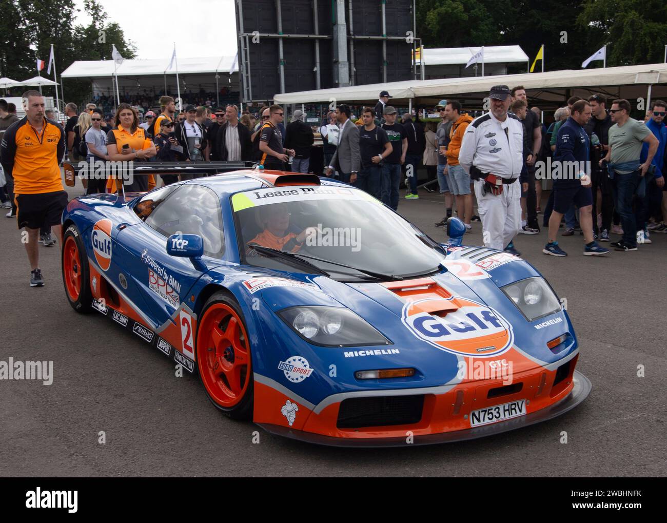 Goodwood Festival of Speed McLaren F1 GTR with Gulf livery Stock Photo