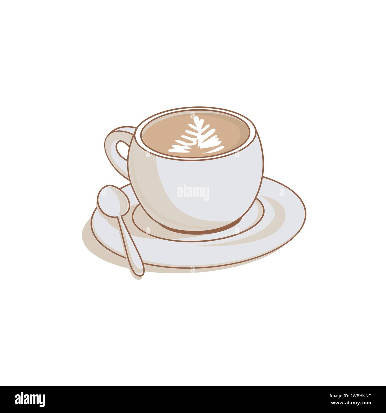 Coffee cup isolated on white background vector illustration Stock Vector