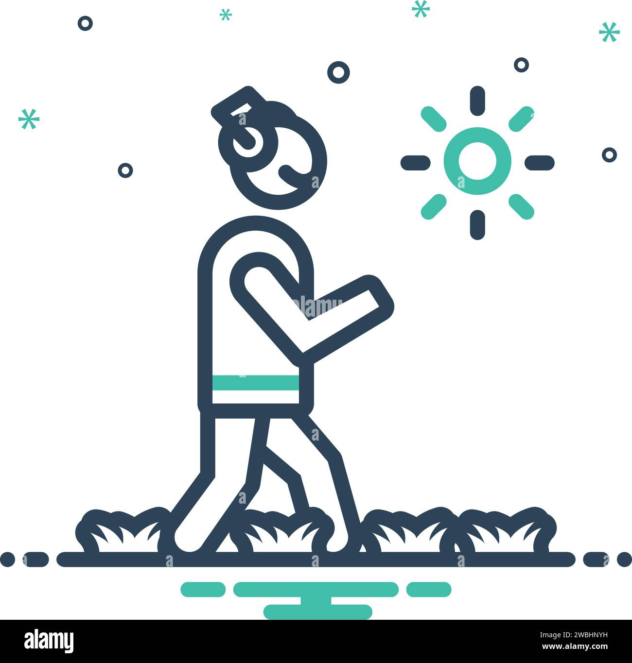 Icon for walking,wander Stock Vector Image & Art - Alamy