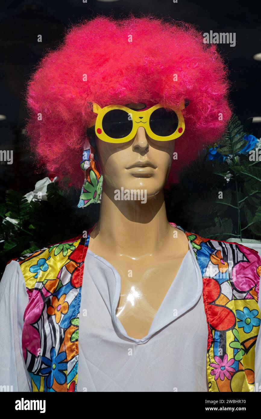 mannequin in the shop window of a carnival costume store Stock Photo ...