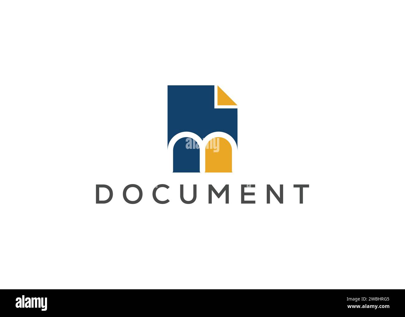 Letter M document monogram logo design vector template Stock Vector ...