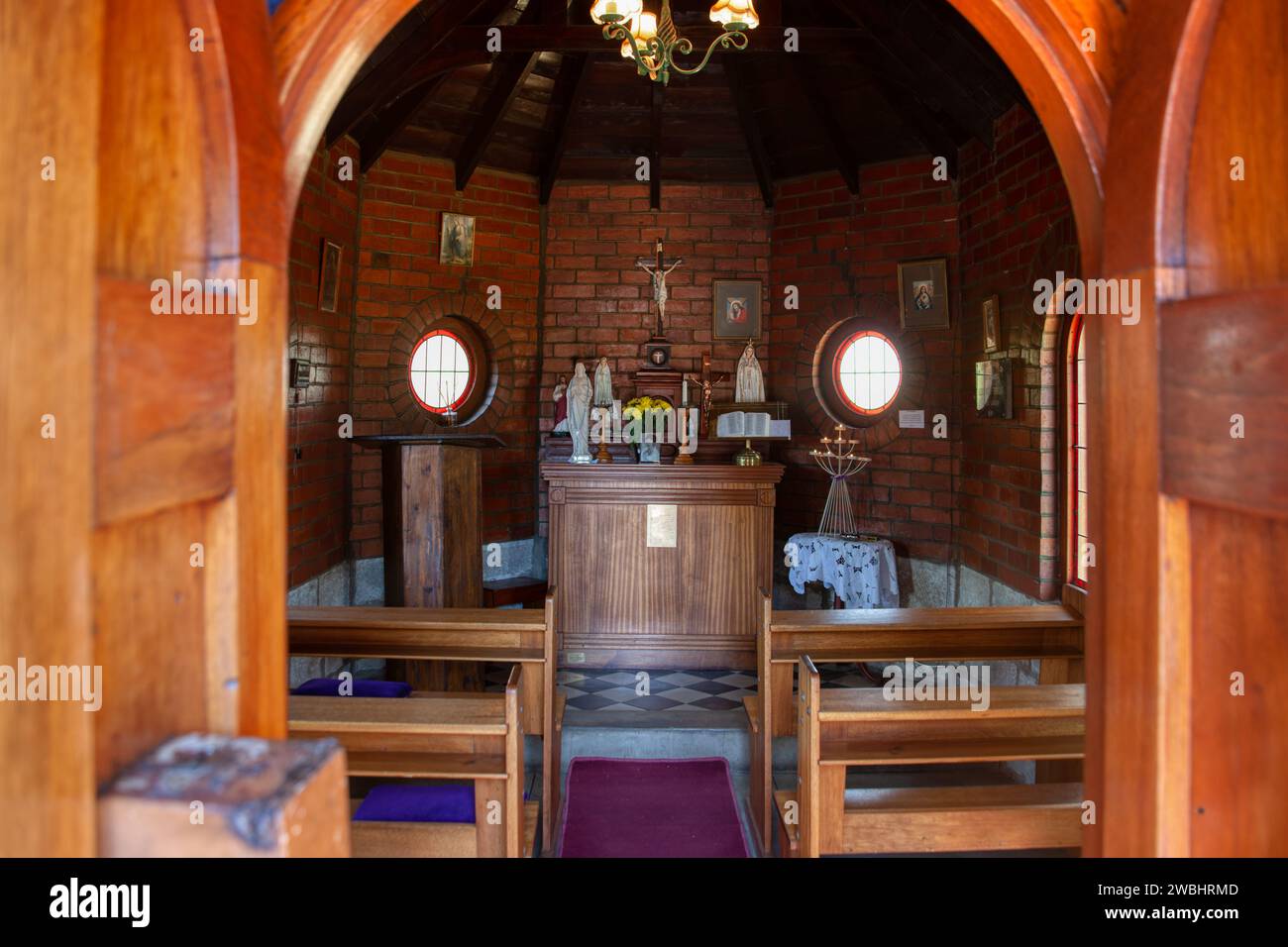 Reenen, South Africa, July 23, 2017, editorial , Llandaff Oratory ,The Little Church Van Reenen, is an oratory in Van Reenen, KwaZulu-Natal, South Afr Stock Photo