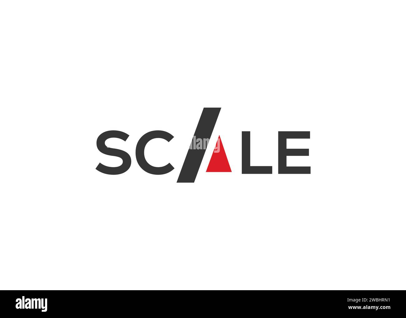 Scale letter mark logo design vector template stock vector image art