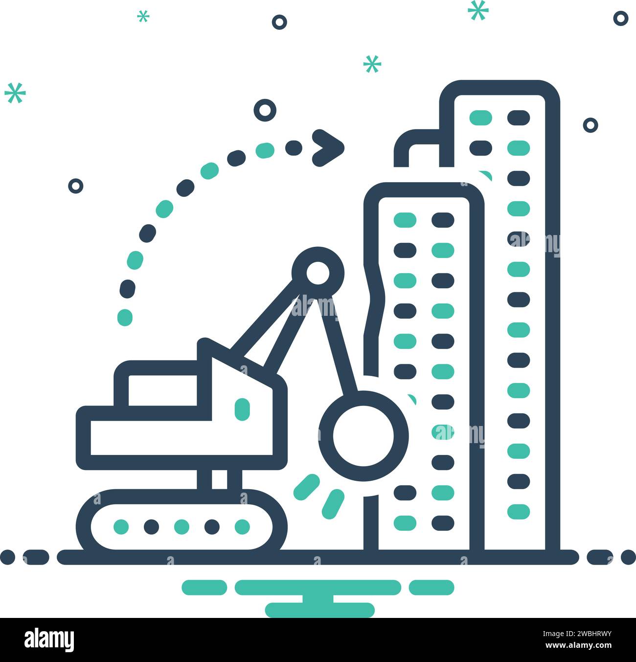 Dismantling demolition Stock Vector Images - Alamy
