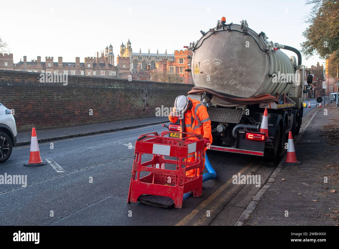 Famous public school Eton College in Eton, Windsor, Berkshire remains
