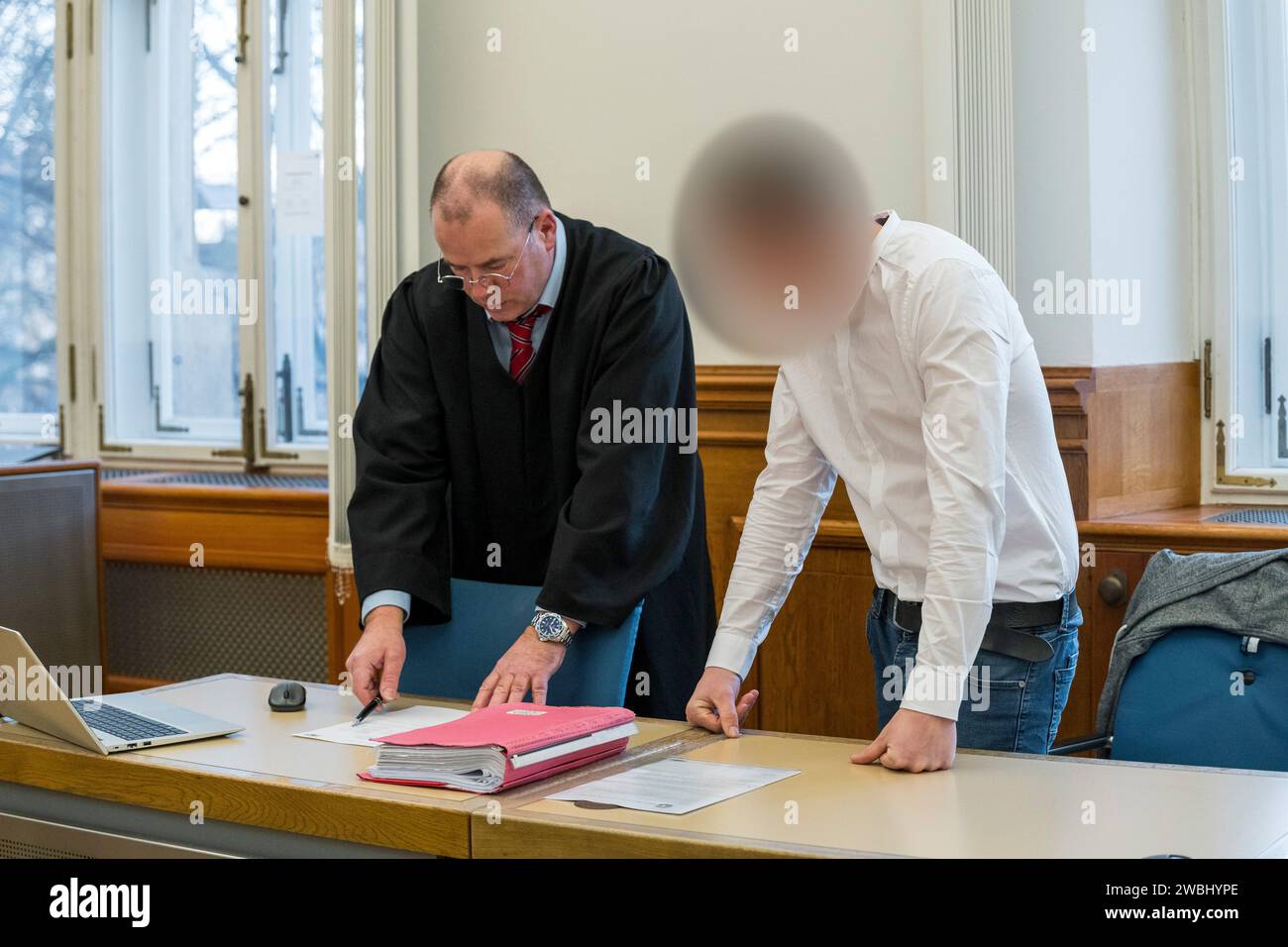 11 January 2024, Bavaria, Bamberg Thomas Drehsen, lawyer, and his