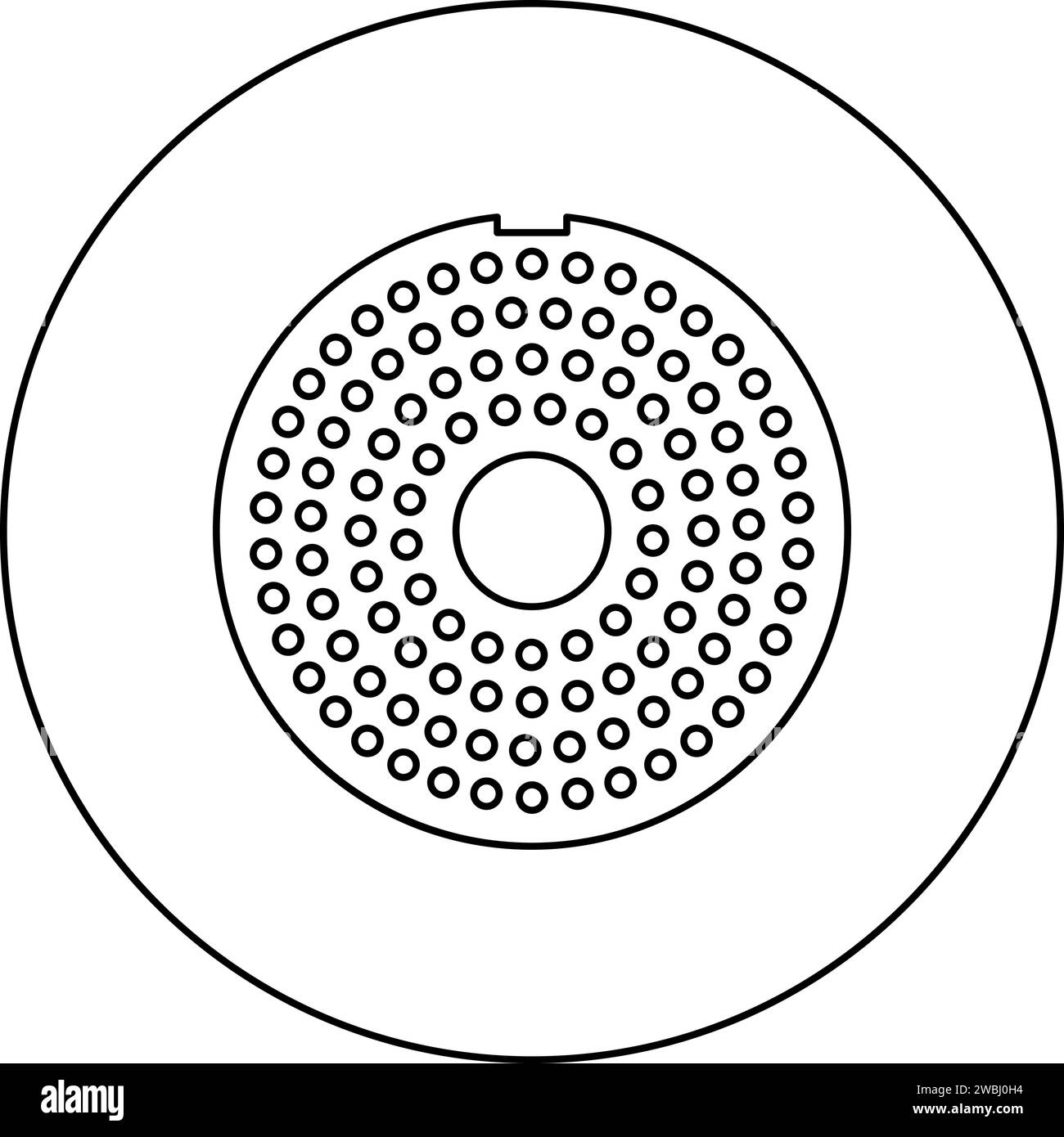Grate for meat grinder plate mincer device for growing shallow of meat