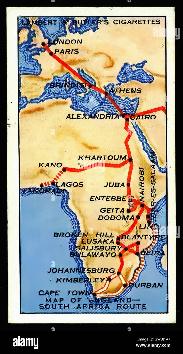 South africa map route hi-res stock photography and images