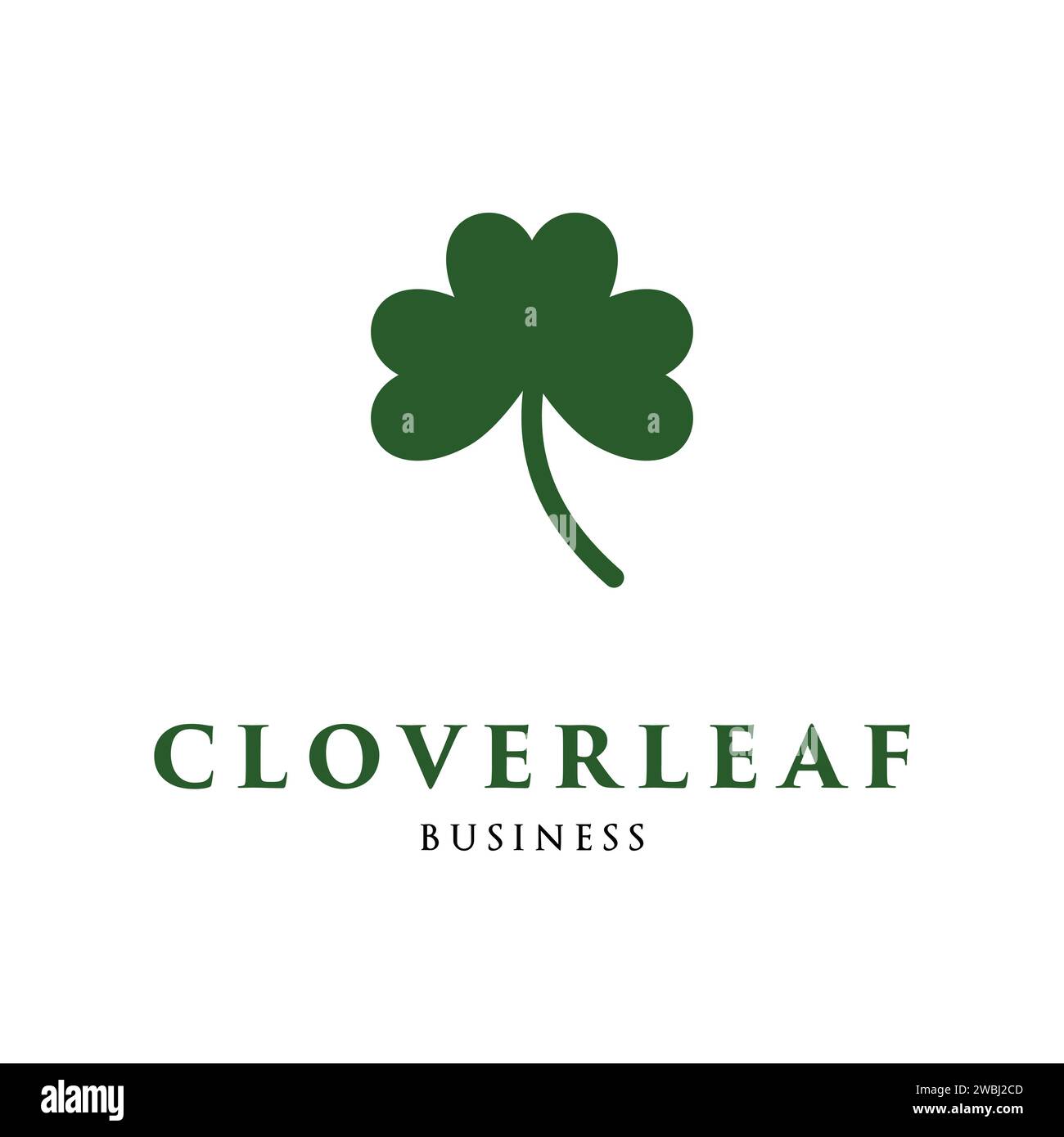 Cloverleaf Icon Logo Design Template Stock Vector Image & Art Alamy