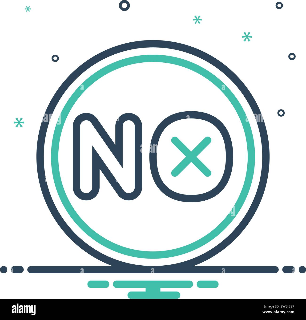 Icon for no ,nope Stock Vector Image & Art - Alamy