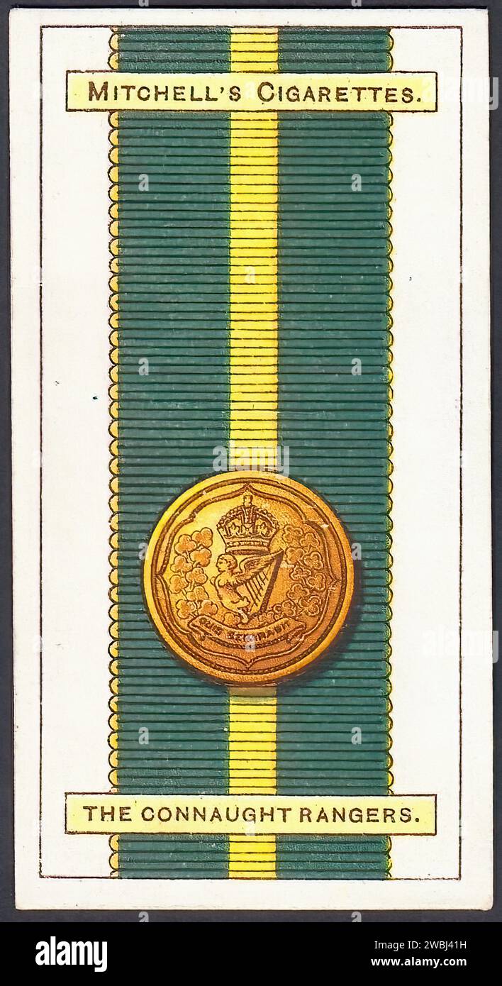 Connaught Rangers - Vintage Cigarette Card Illustration Stock Photo - Alamy