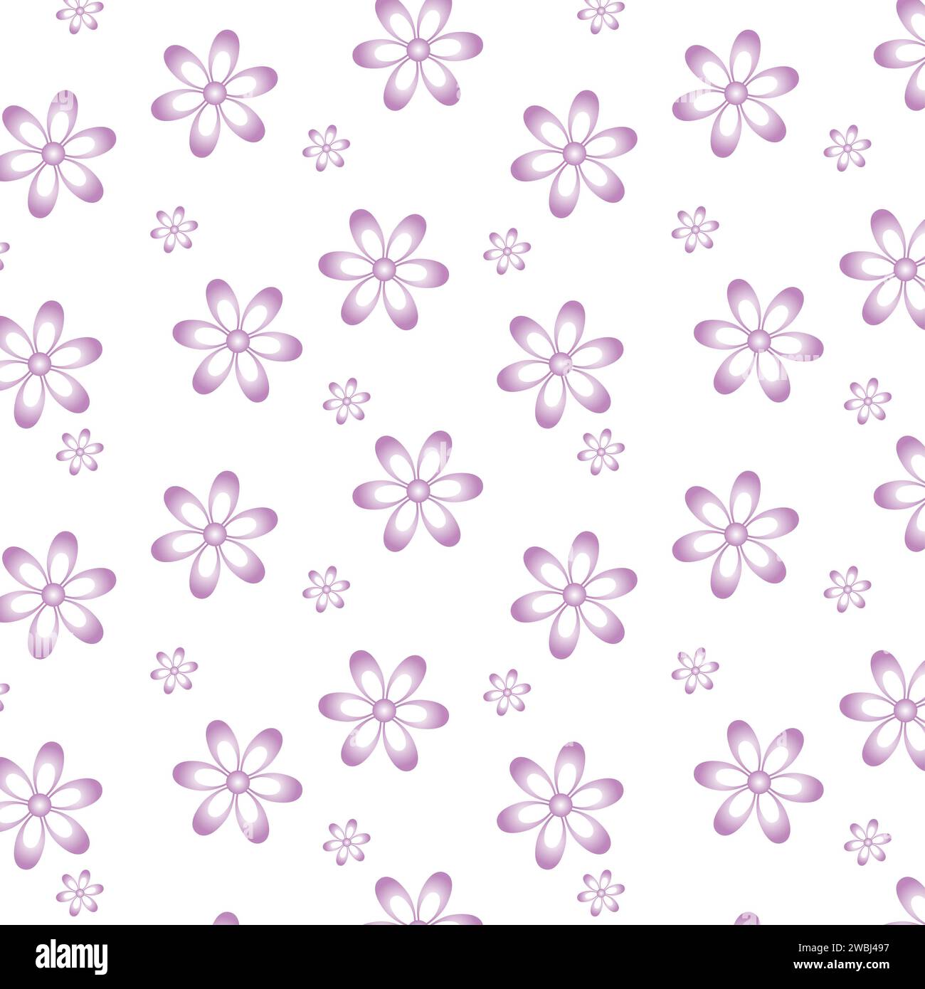 Pink floral seamless pattern vector illustration Stock Photo - Alamy