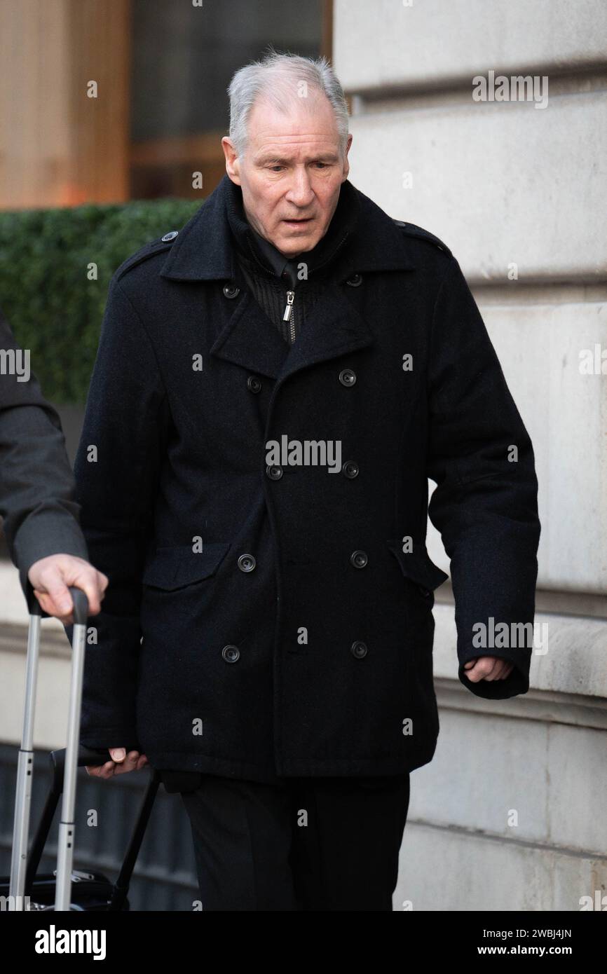 Post Office investigator Stephen Bradshaw arrives at Aldwych House