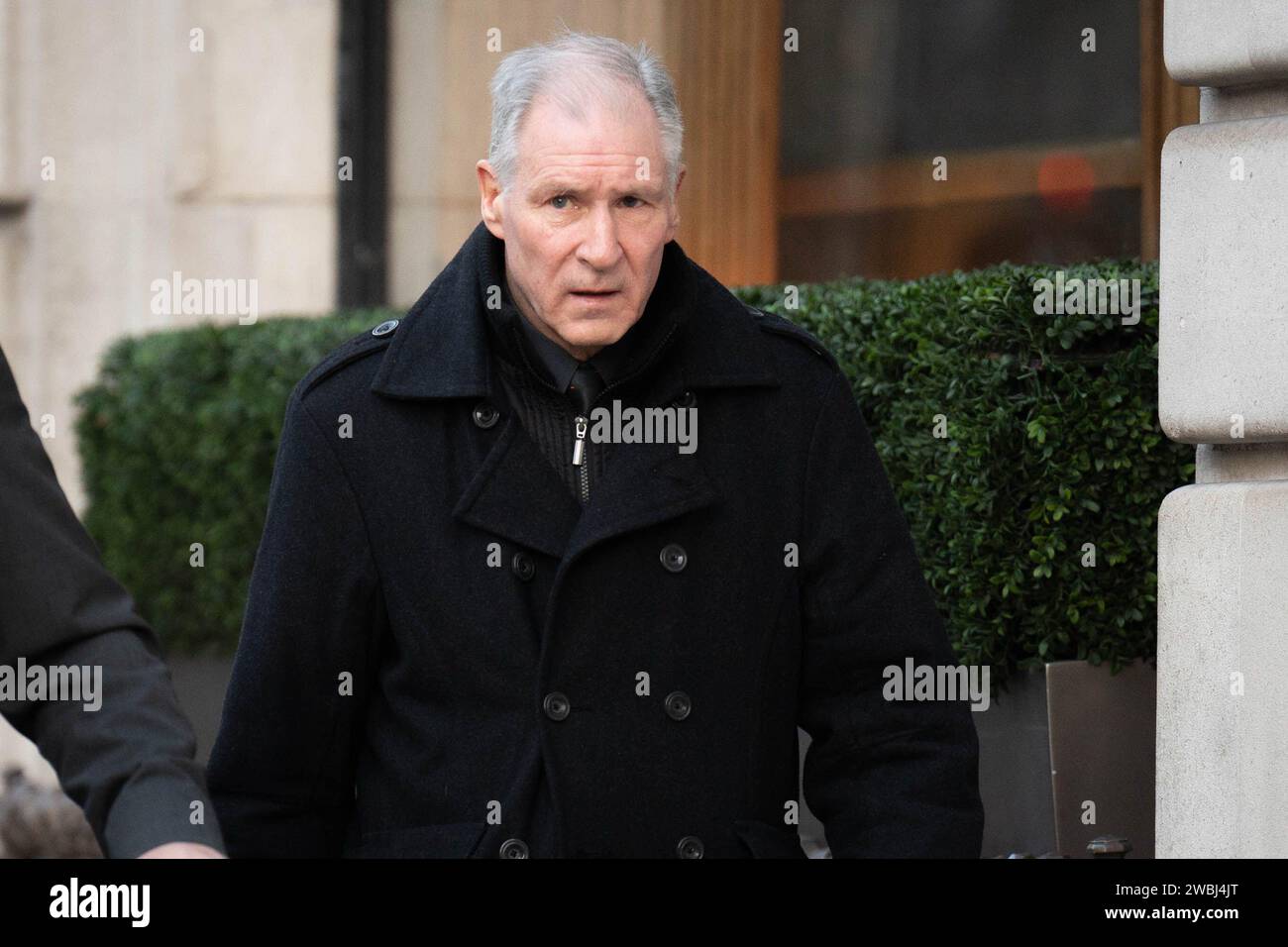 Post Office investigator Stephen Bradshaw arrives at Aldwych House