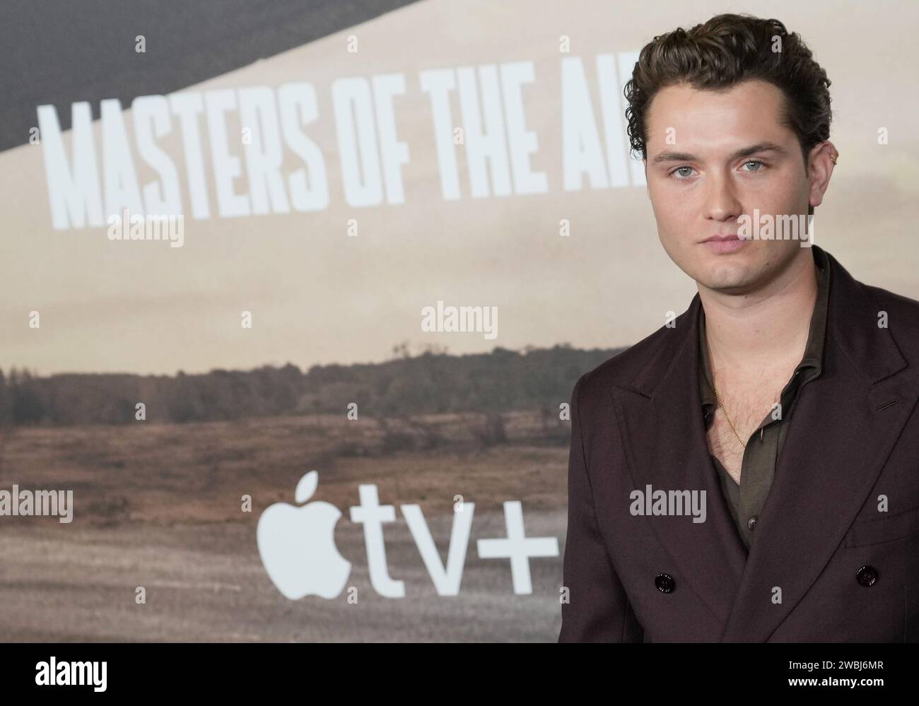 Los Angeles, USA. 10th Dec, 2023. Rafferty Law arrives at the Apple TV 's MASTERS OF THE AIR World Premiere held at the Regency Village Theatre in Westwood, CA on Wednesday, January 10, 2024. (Photo By Sthanlee B. Mirador/Sipa USA) Credit: Sipa USA/Alamy Live News Stock Photo