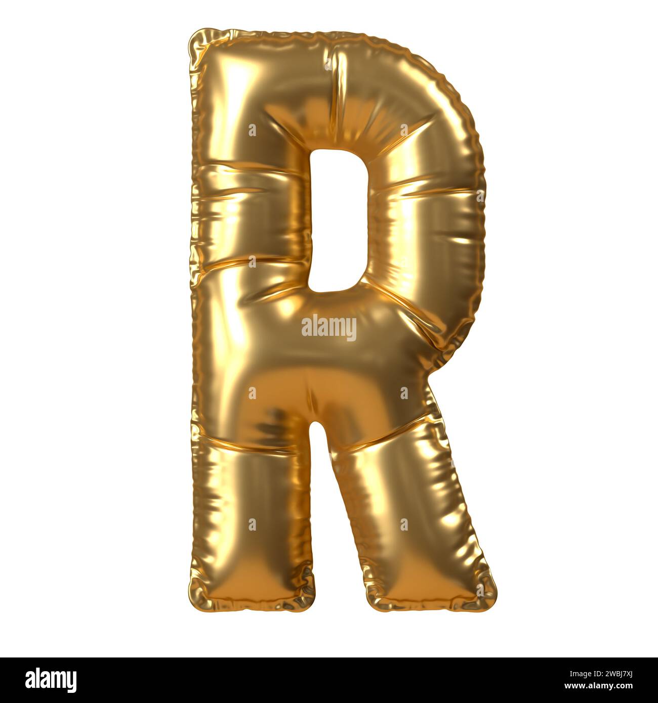 Gold Balloon Letter R Stock Photo - Alamy
