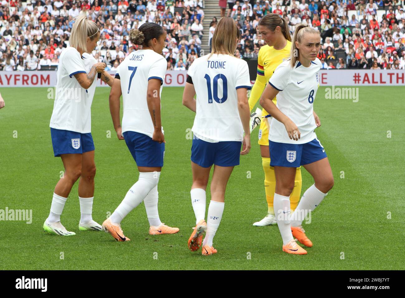 England Lionesses women's football team v Portugal, at Stadium MK