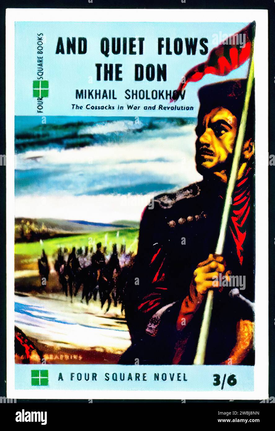 And Quiet Flows the Don Vintage Cigarette Card Illustration Stock