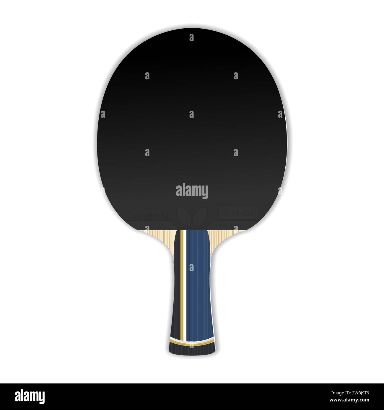 Realistic tennis racket. Rackets for table tennis. Ping pong