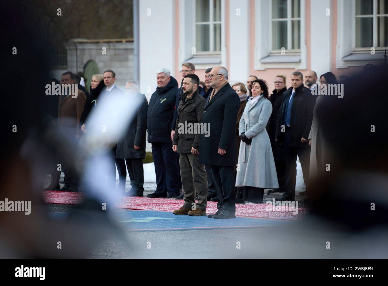 Tallinn, Estonia. 11th Jan, 2024. Ukrainian President Volodymyr